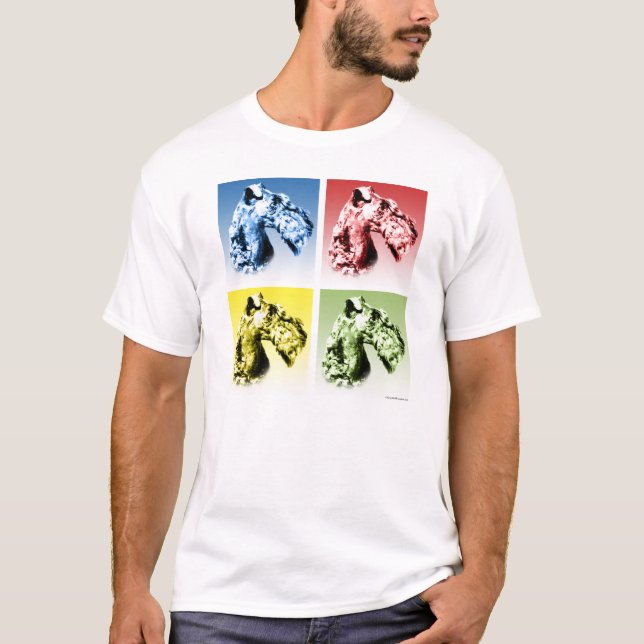 T-shirts Kerry Blue Terrier Popart (Frente)