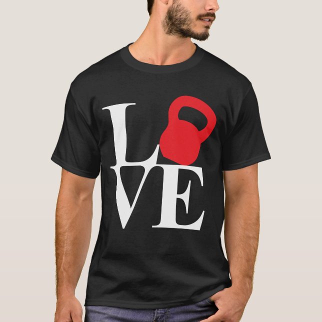 T-shirts Kettlebell Love (Frente)