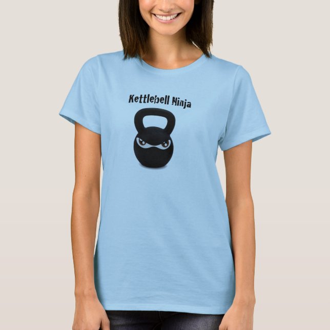 T-shirts Kettlebell Ninja - senhora (Frente)