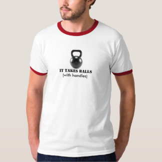 T-shirts kettlebell, toma bolas, (com punhos)
