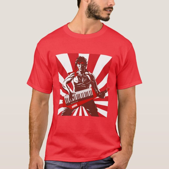 T-shirts Keytar Rambo (Frente)