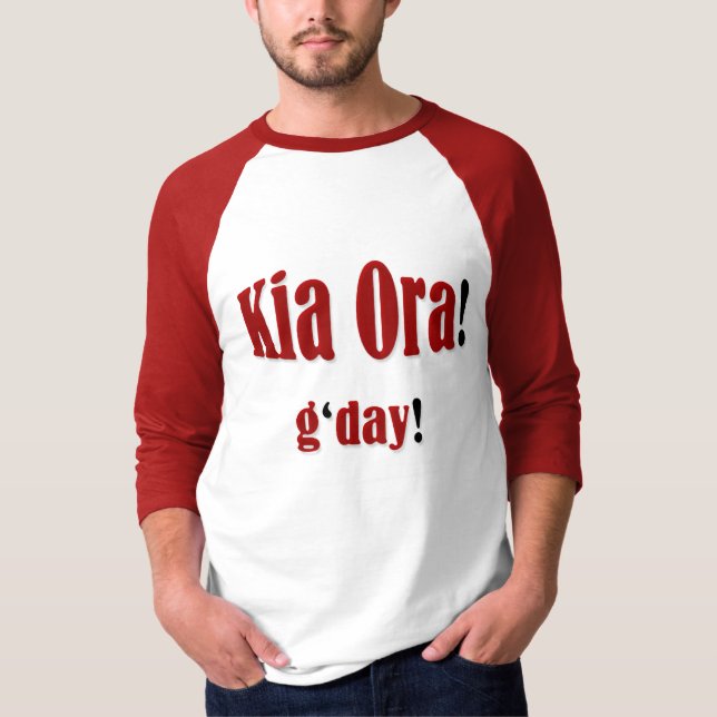 T-shirts Kia Ora! (Frente)
