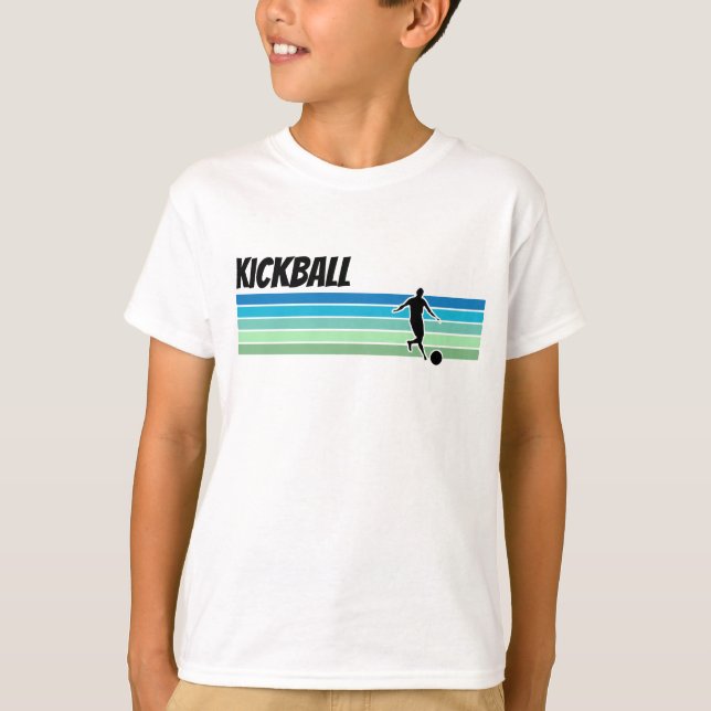 T-shirts Kickball retro (Frente)