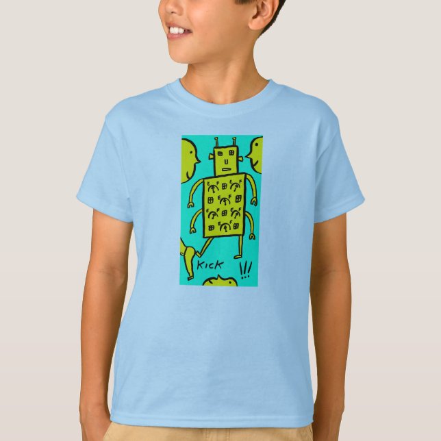T-shirts Kicking Robot (Frente)