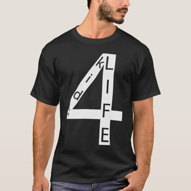 T-shirts Kids4Life, dobro, escuro (Frente)