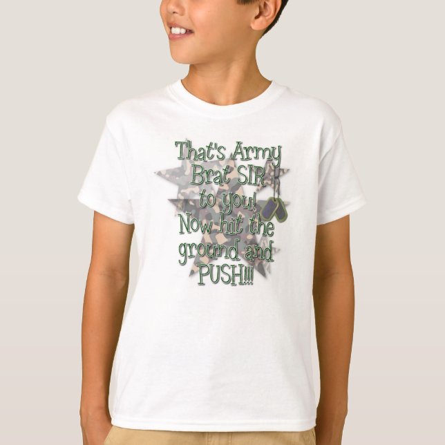 T-shirts Kids American Roupa Tee - Exército Brat Sir (Frente)