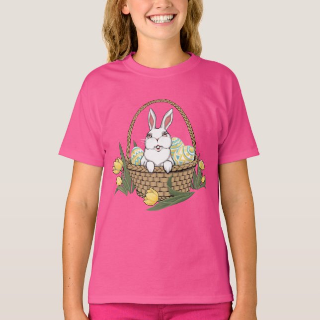 T-shirts Kid's Easter Shirt Easter Bunny Kid's Tee Shirt (Frente)