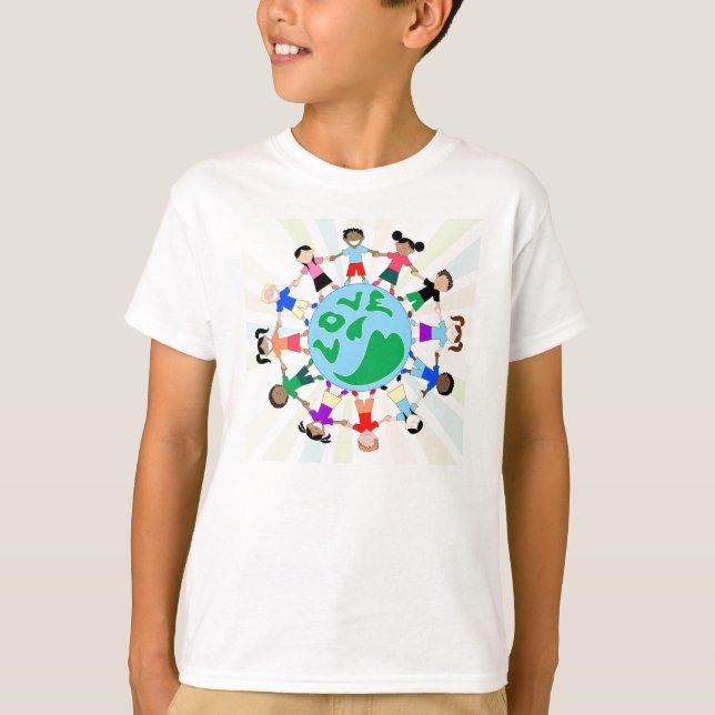 T-shirts KidsLoveGlobe (Frente)