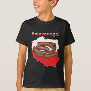 T-shirts Kielbasa Smacznego Mapa Polonês