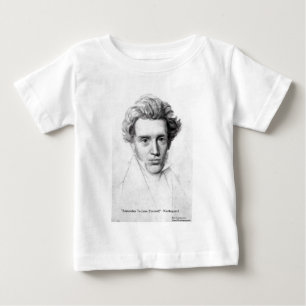 T-shirts Kierkegaard "Amem a Si Mesmos" Presentes de Citaçã