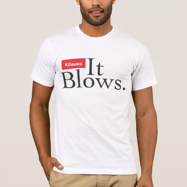 T-shirts Kilauea que funde na parte dianteira, mapa+do (Frente)