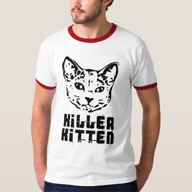 T-shirts Killer Kitten - Personalizado (Frente)