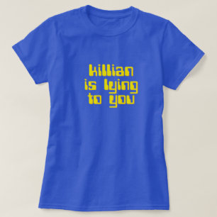 T-shirts Killian está encontrando-se lhe. O T running do