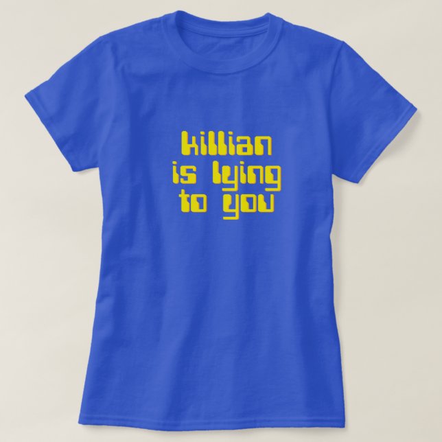 T-shirts Killian está encontrando-se lhe. O T running do (Frente do Design)