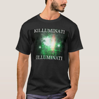T-shirts Kiluminati preto e verde