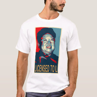T-shirts Kim Jong-il licenciou ao IL