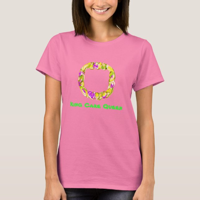 T-shirts King Cake Queen (Frente)