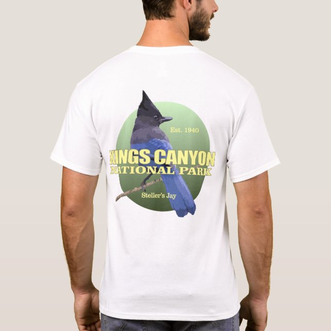 T-shirts Kings Canyon NP (Steller's Jay) WT (Verso)