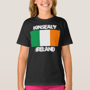 T-shirts Kinsealy, Ireland com bandeira irlandesa
