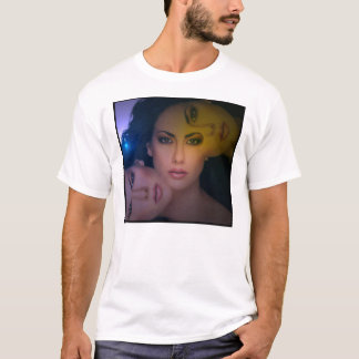 T-shirts Kleur do donker da margem de Vrouw