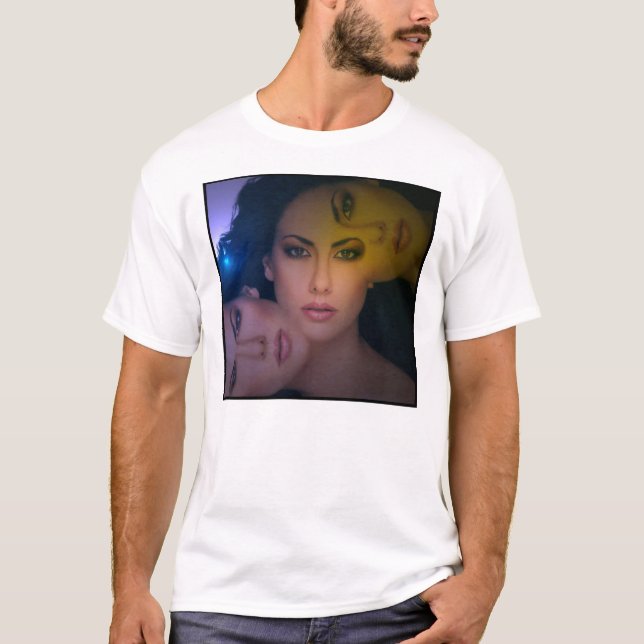 T-shirts Kleur do donker da margem de Vrouw (Frente)