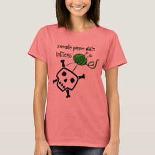 T-shirts knitters da data do baile de formatura do zombi