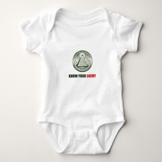 T-shirts know your enemy illuminati (Frente)