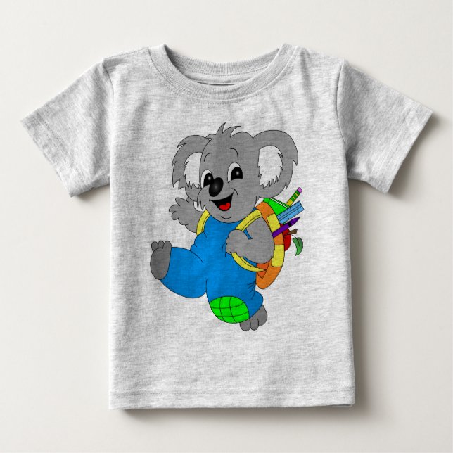 T-shirts Koala Bear com mochila (Frente)