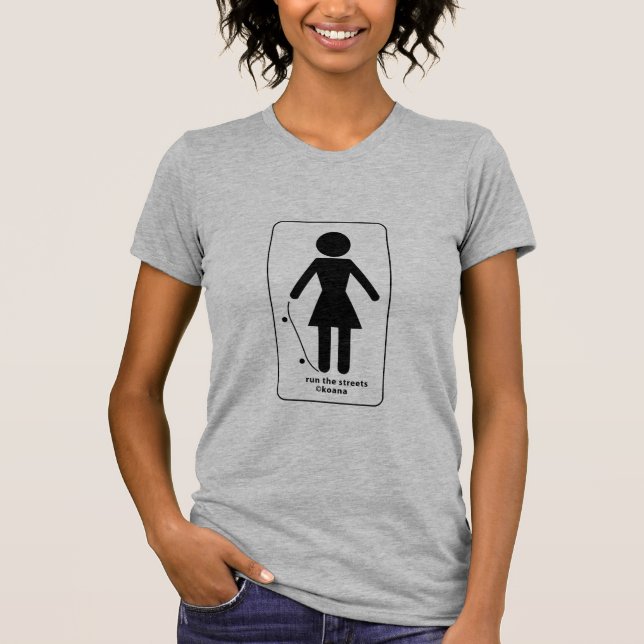 T-shirts Koana: Menina do skate (Frente)