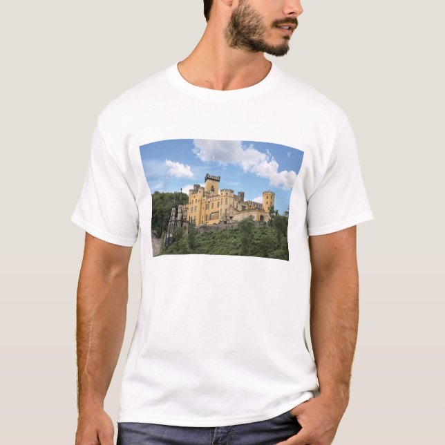 T-shirts Koblenz, Alemanha, Castelo Stolzenfels, Palácio (Frente)