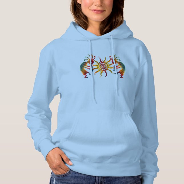 T-shirts KOKOPELLI DUO SUN + suas ideias (Frente)