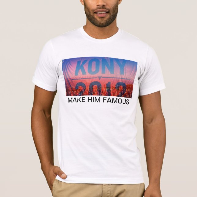 T-shirts KONY 2012 - Faça-o famoso (Frente)