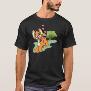 T-shirts Kougra alaranjado aventuroso na ilha do mistério