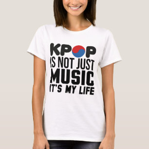 T-shirts Kpop é meus gráficos do slogan da música da vid
