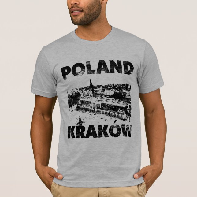 T-shirts Krakow, Polônia (Frente)