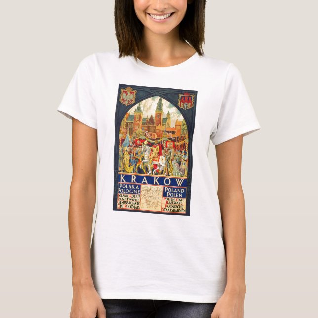 T-shirts Krakow Polska Pologne Polen (Frente)