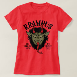 T-shirts Krampus Face Naughty