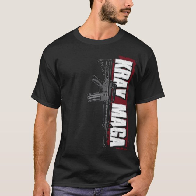 T-shirts Krav Maga M16 vertical (Frente)
