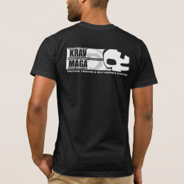 T-shirts Krav Maga: Parte traseira grande do crânio