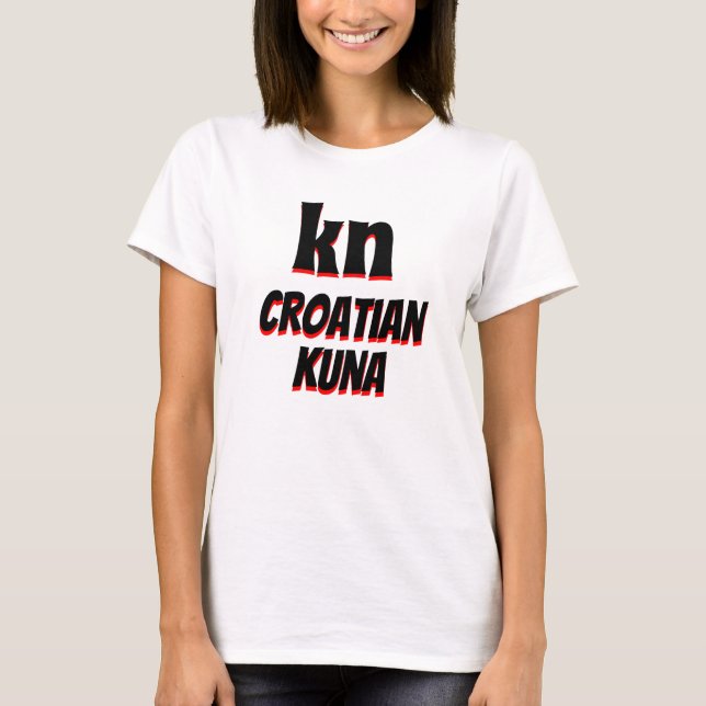 T-shirts kuna branca croata (Frente)