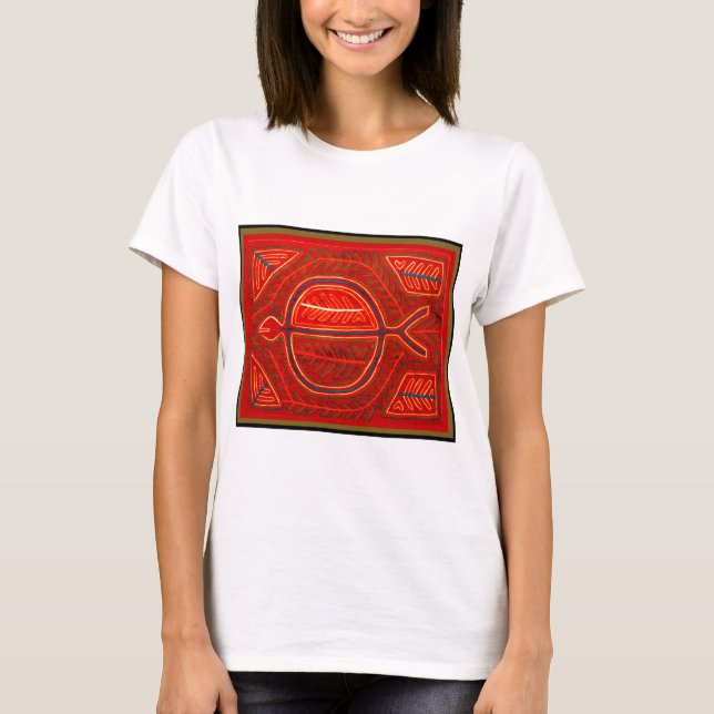 T-shirts Kuna Mola Stingray (Frente)