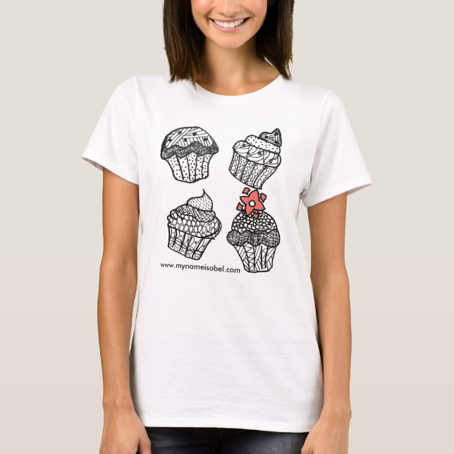 T-shirts Kupcakes é cupcakes com boas karmas (Frente)