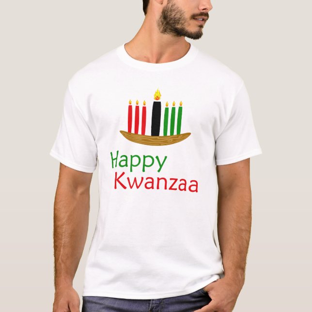 T-shirts Kwanzaa feliz (Frente)