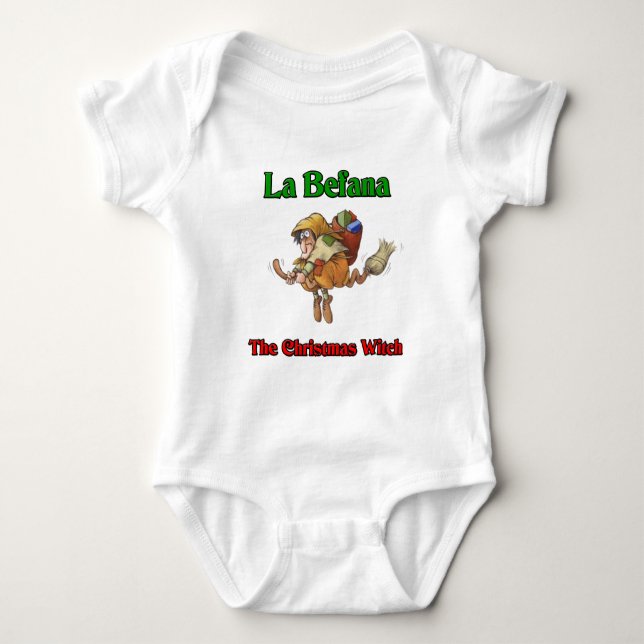 T-shirts La Befana a bruxa do Natal. (Frente)