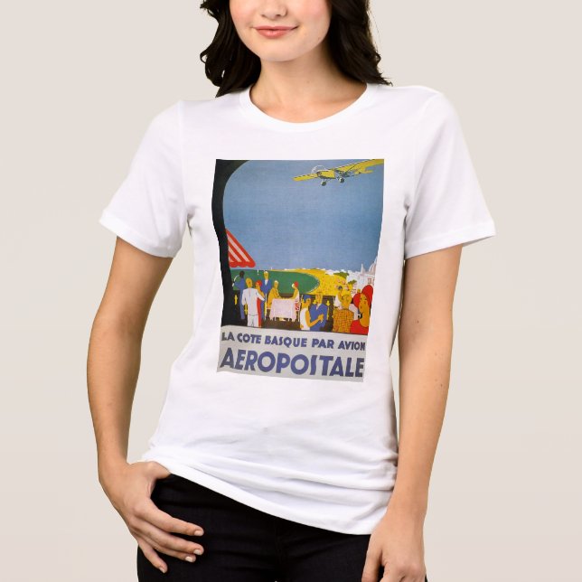 T-shirts La Cote Basque Par Avion (Frente)