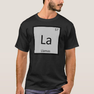 T-shirts La - elemento de mesa periódica da química dos