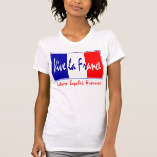 T-shirts La France - Liberté de Vive, Égalité, Fraternit
