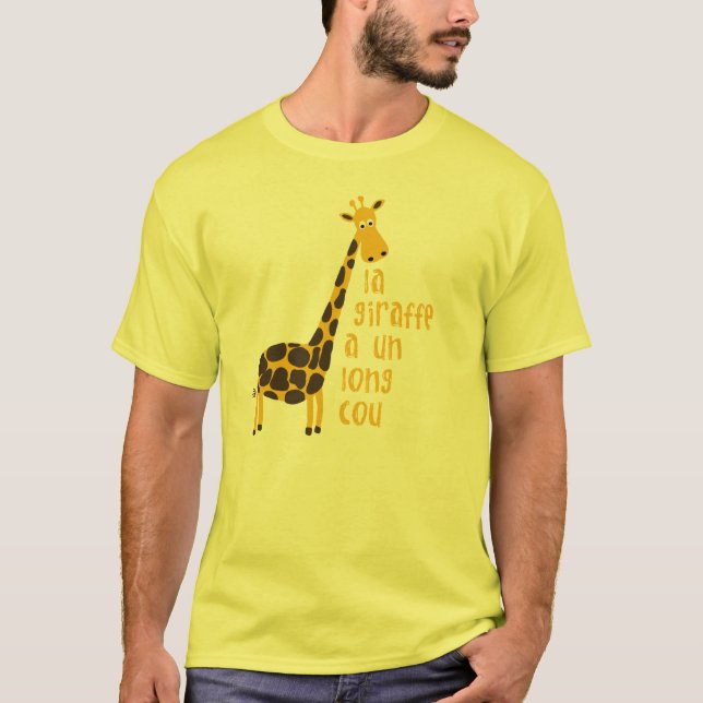 T-shirts la giraffe a un long (Frente)