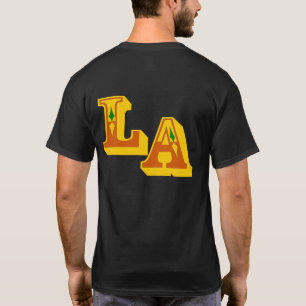 T-shirts ・° ☐ LA Legal Na moda de Logotipo Casual Dark T-Sh