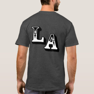 T-shirts ・° ☐ LA Legal Na moda de Logotipo Casual Dark T-Sh